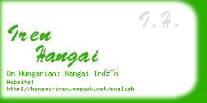 iren hangai business card